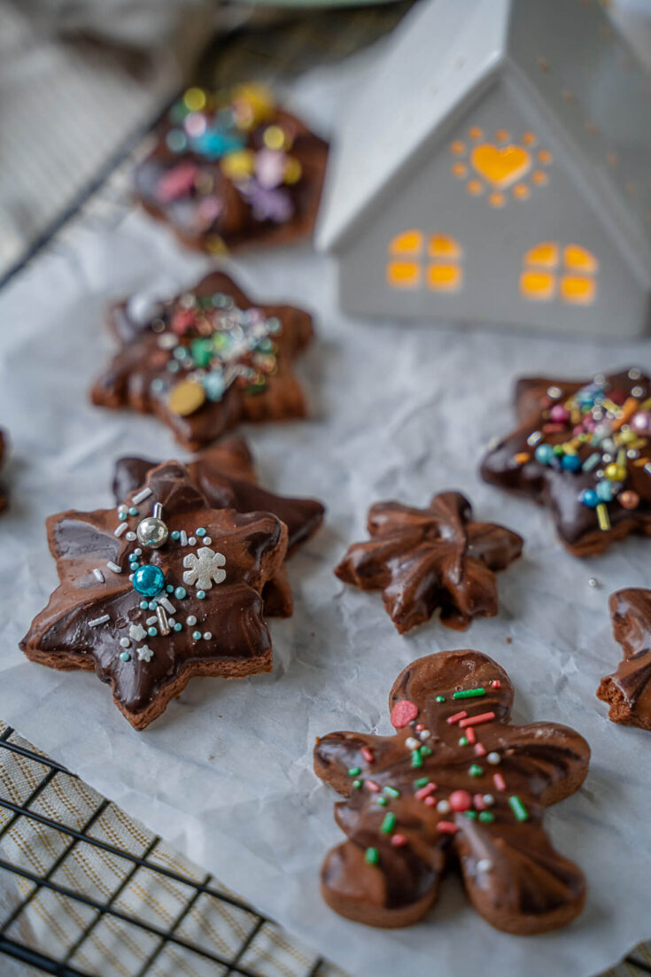 Schoko-Anis Lebkuchen Plätzchen - Einfach Malene