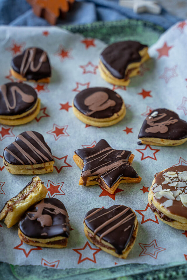 Gefüllte Schoko-Marzipan Taler - irre lecker - Einfach Malene