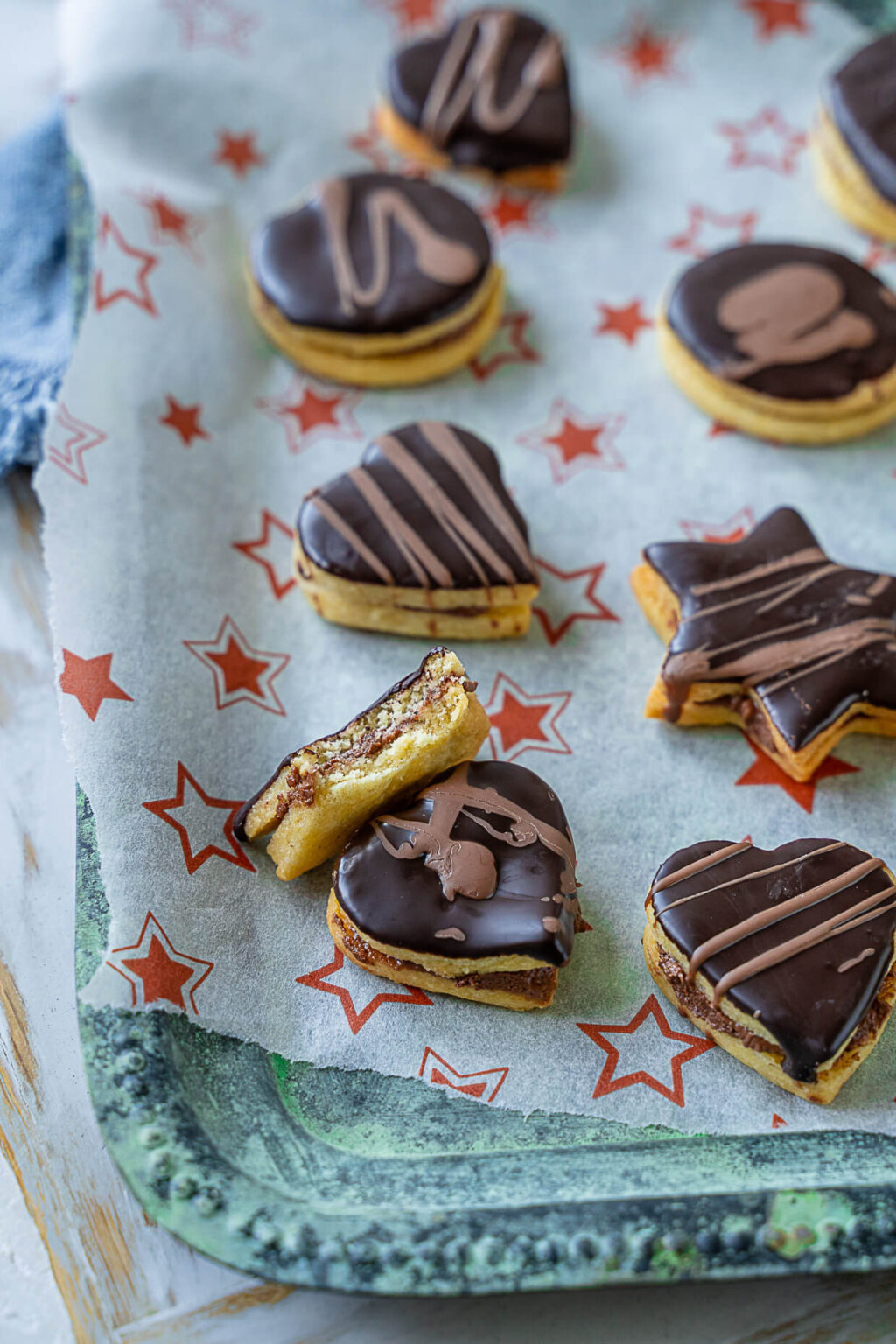 Gefüllte Schoko-Marzipan Taler - irre lecker - Einfach Malene