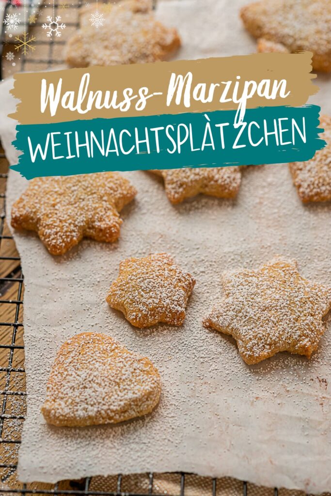 Walnuss Marzipan Weihnachtsplätzchen