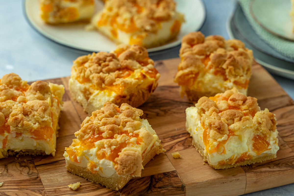 Omas Quark Streuselkuchen mit Mandarinen - Käsekuchen Rezept