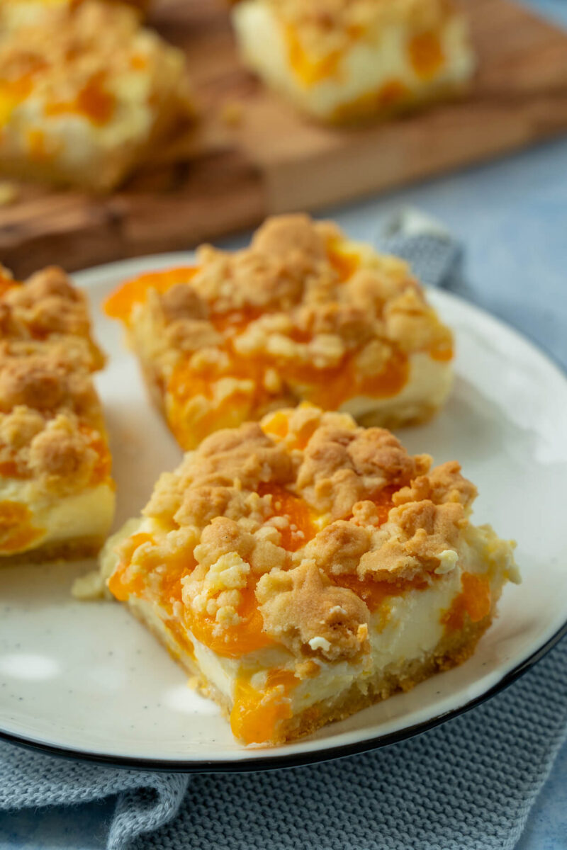 Omas Quark Streuselkuchen mit Mandarinen - Käsekuchen Rezept