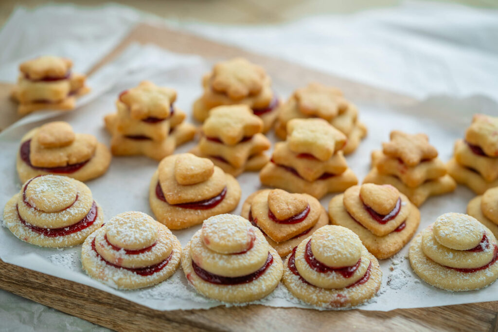 Terrassen Plätzchen Mürbeteig Gebäck