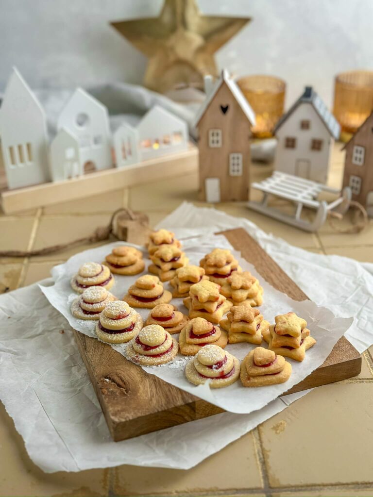 Terrassen Plätzchen backen - das einfaches Rezept auch für Anfänger geeignet 