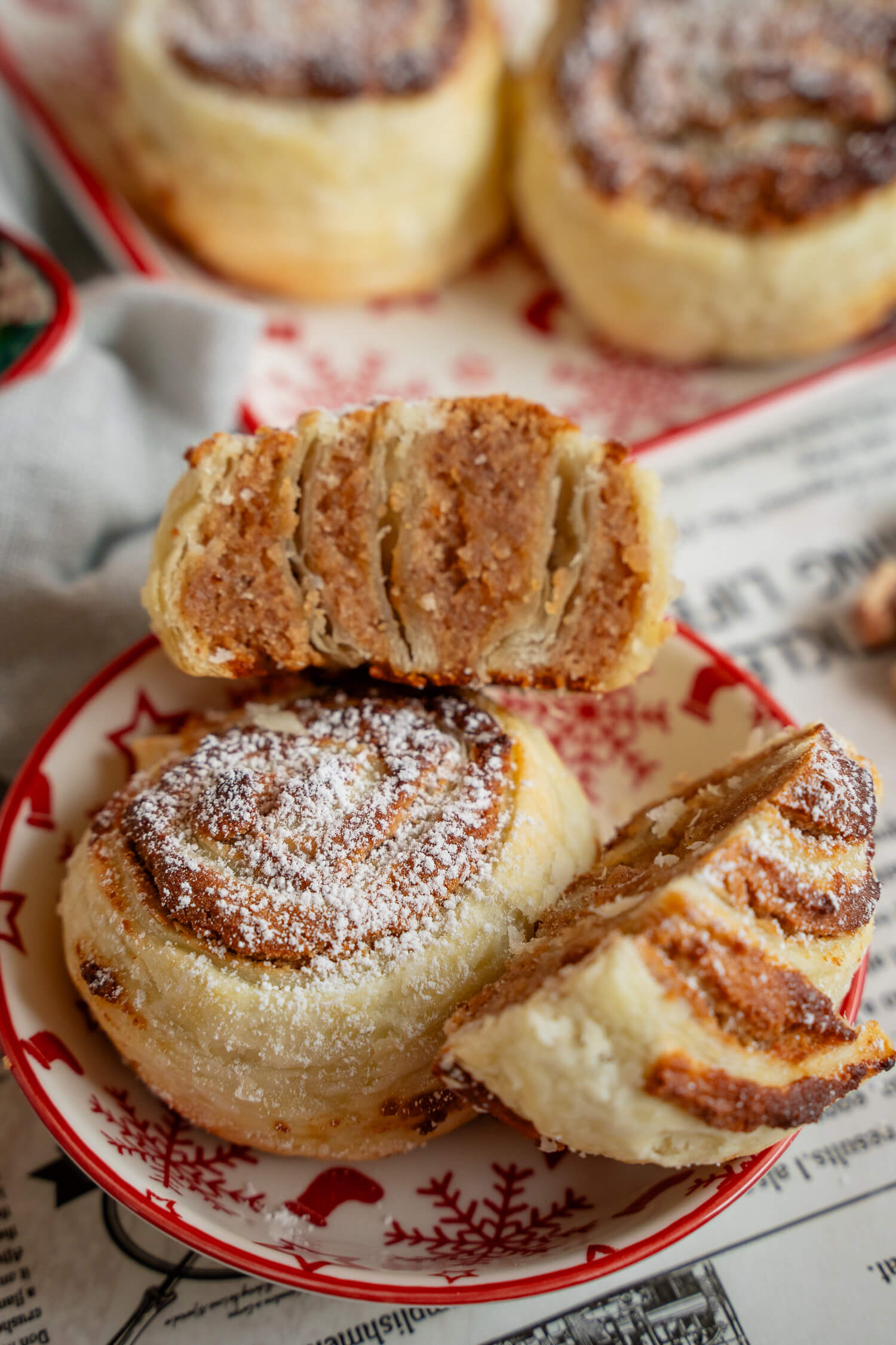 Walnuss Schnecken mit Marzipan