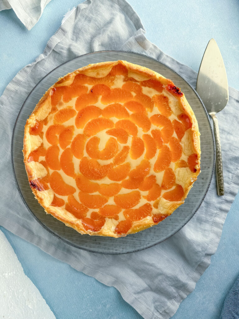 Schmandkuchen mit Mandarinen 