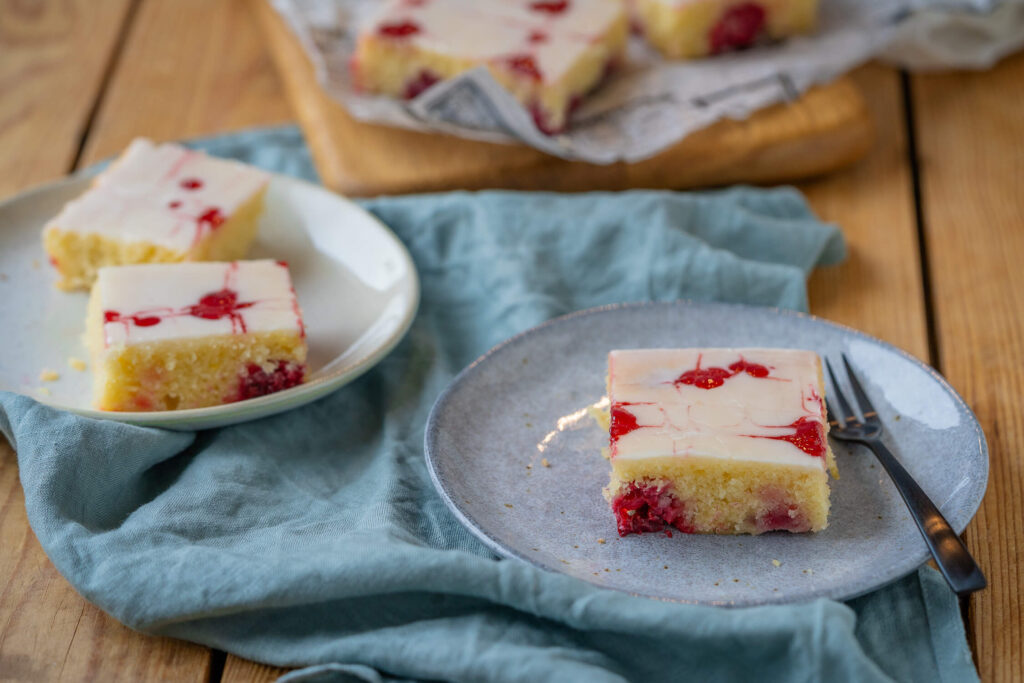 Himbeer Zitronenkuchen backen 