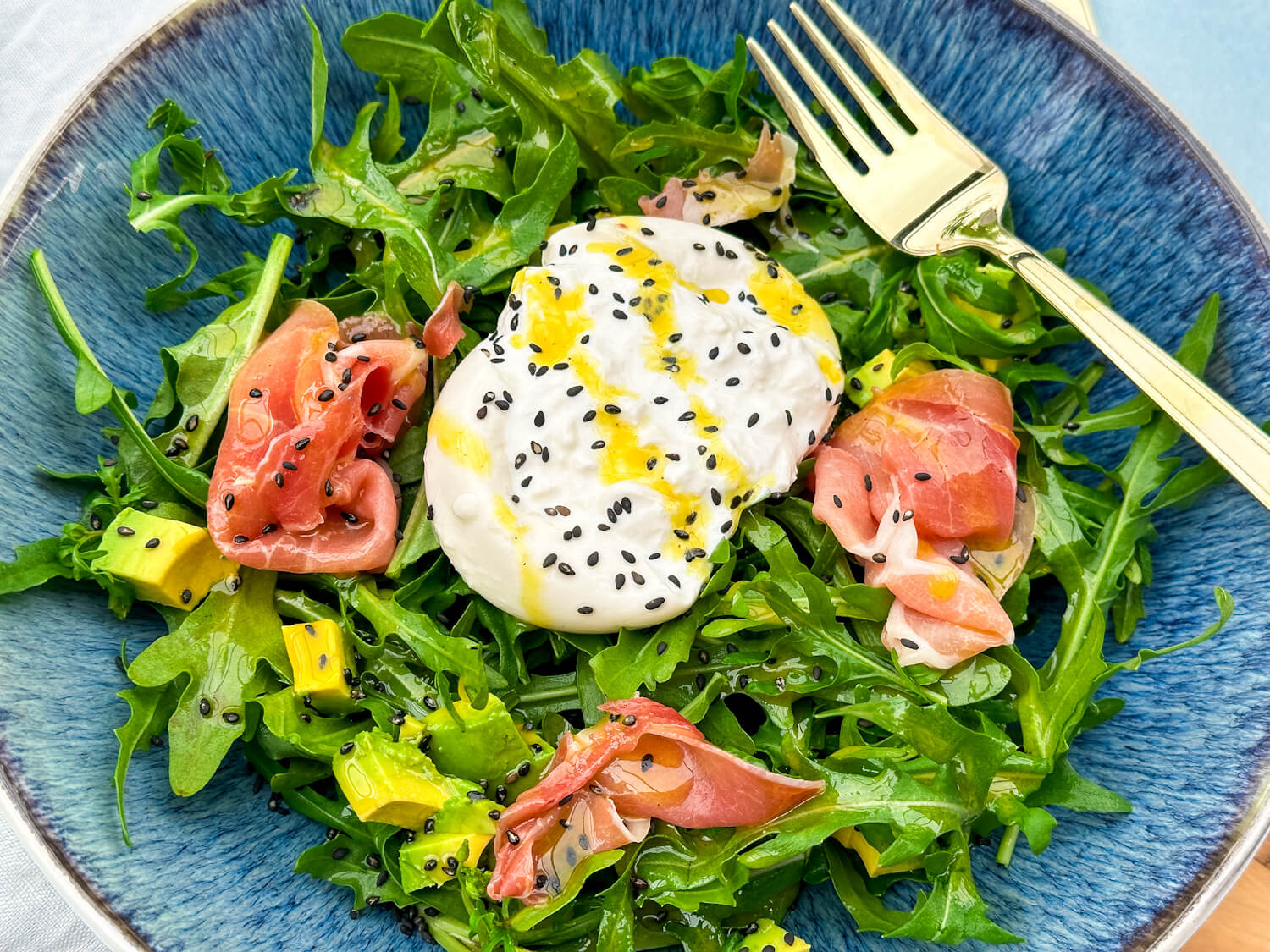 Rucolasalat mit Burrata