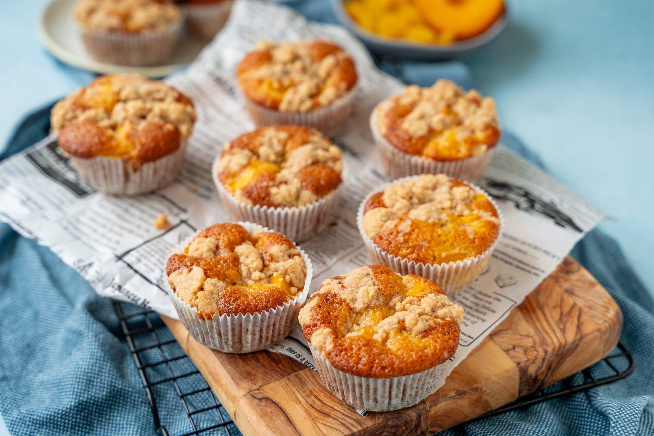 Pfirsich Streusel Muffins