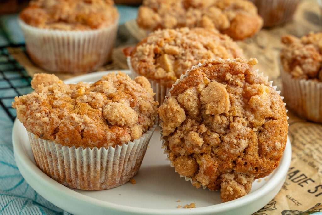 Apfel Zimt Muffins mit Streuseln