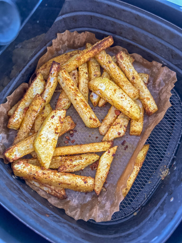 Kohlrabi Pommes im Airfryer