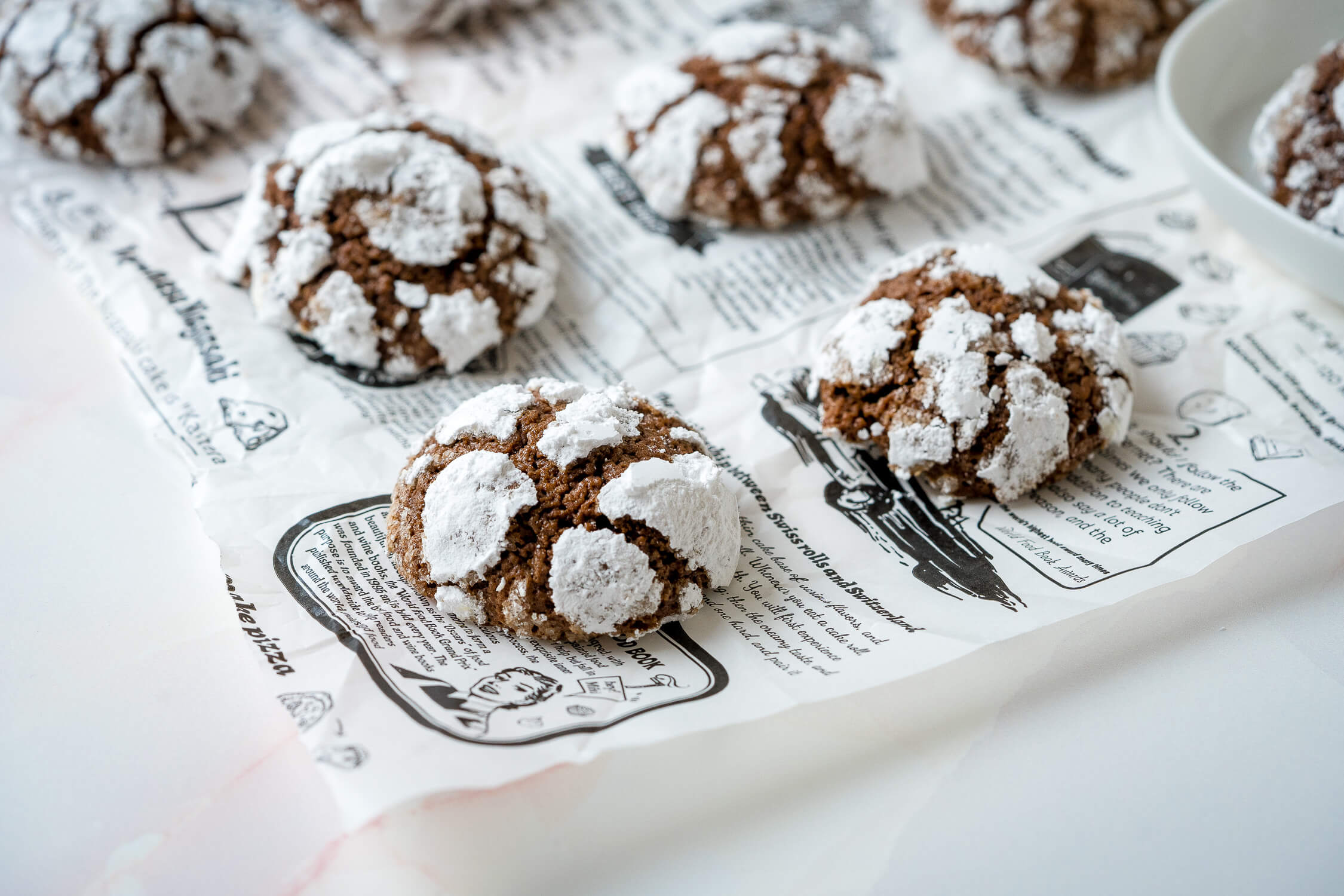 Schoko Crinkle Cookies