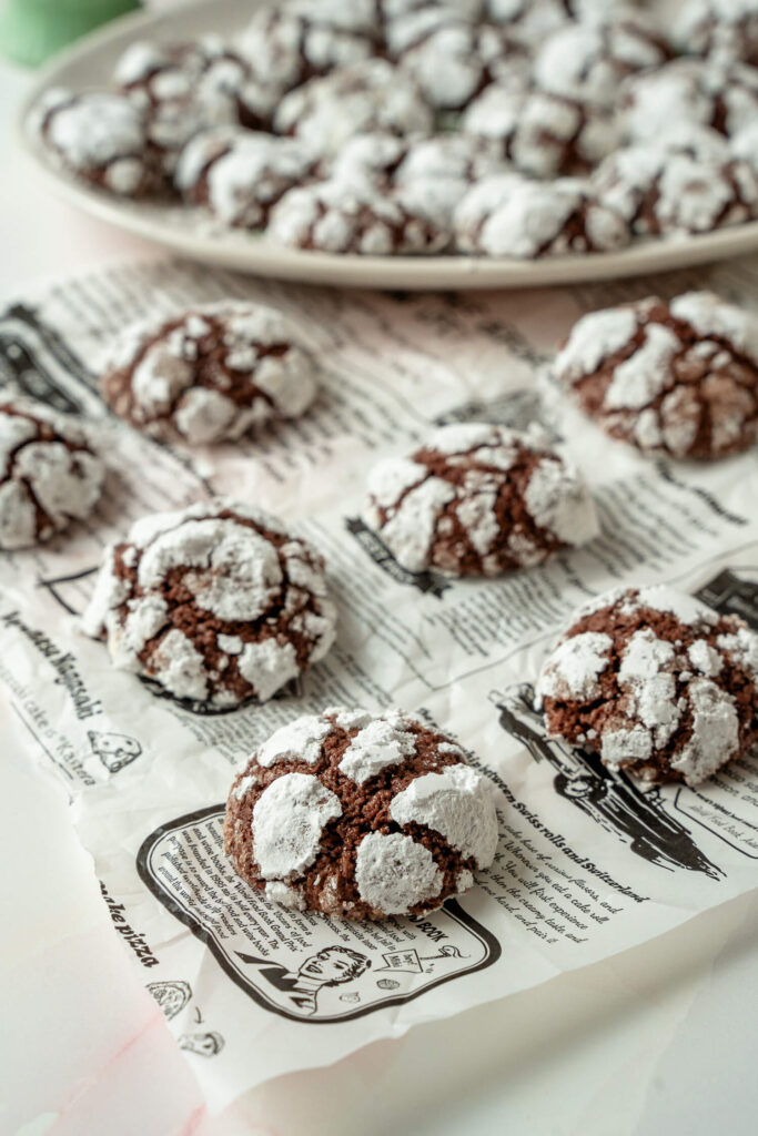 Schoko Crinkle Cookies