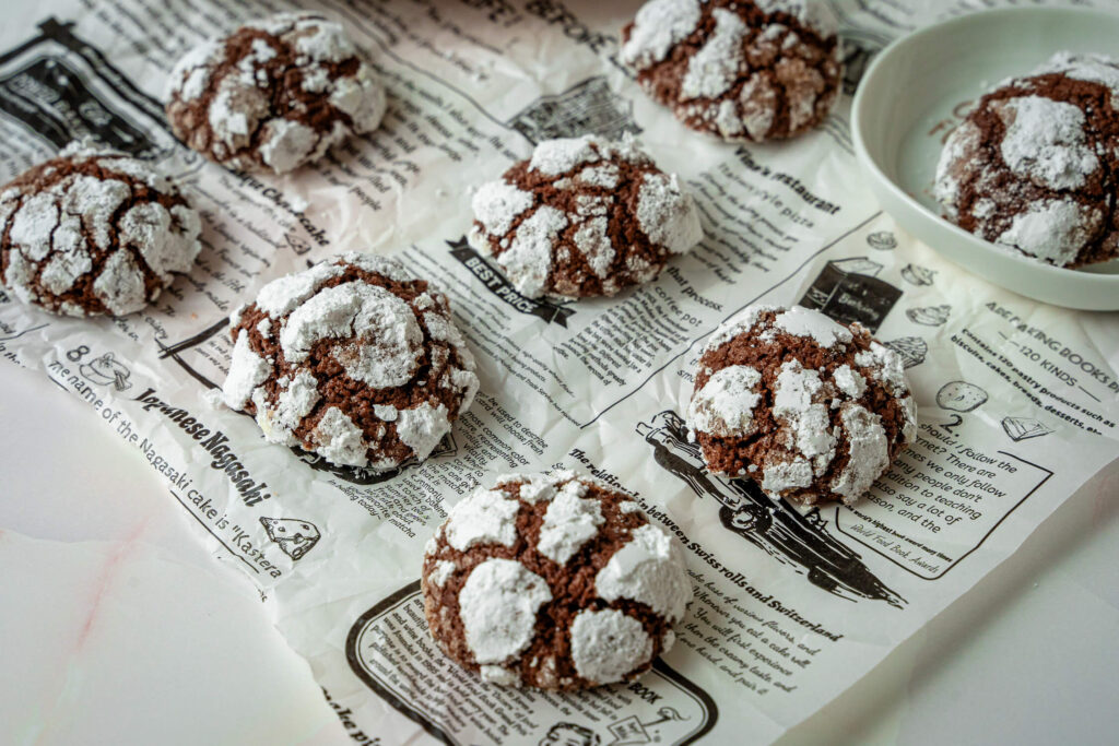 Schoko Crinkle Cookies