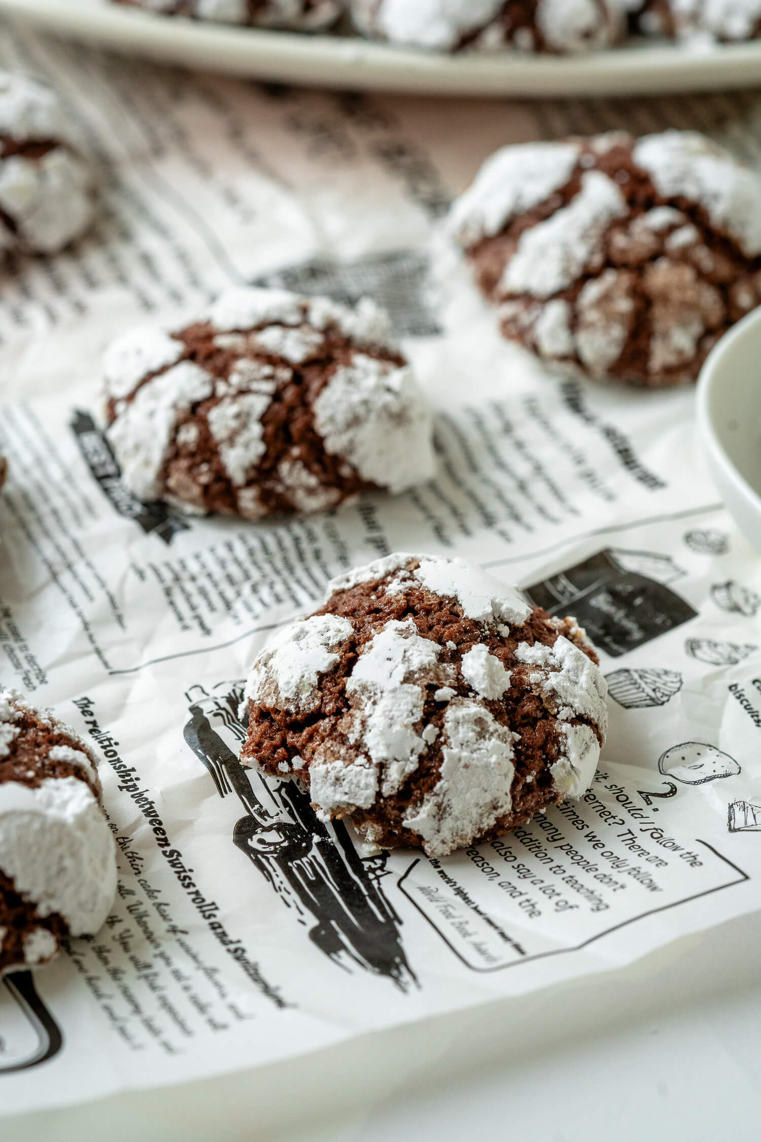 Schoko Crinkle Cookies