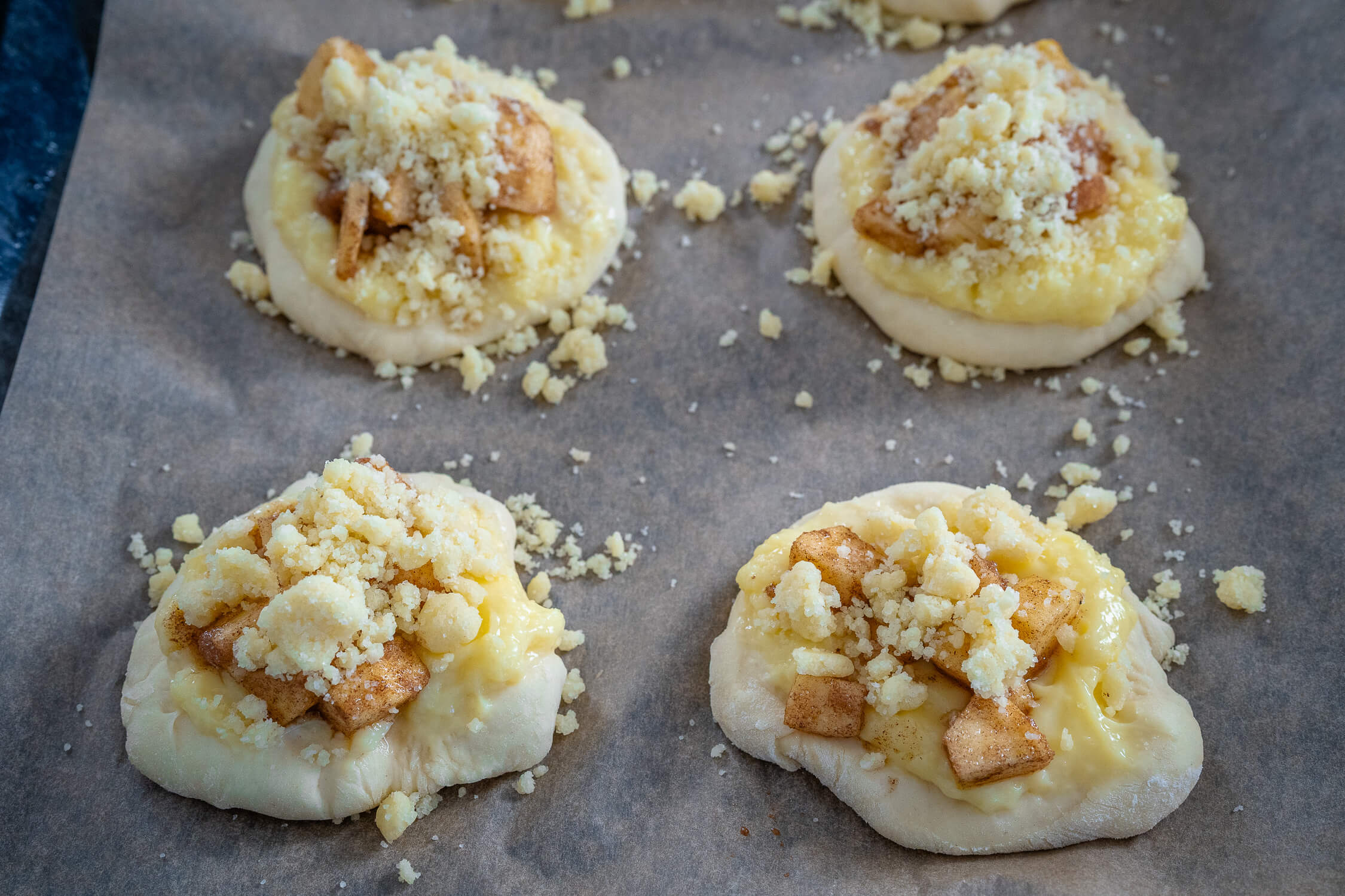 Bratapfel Streuselschnecken