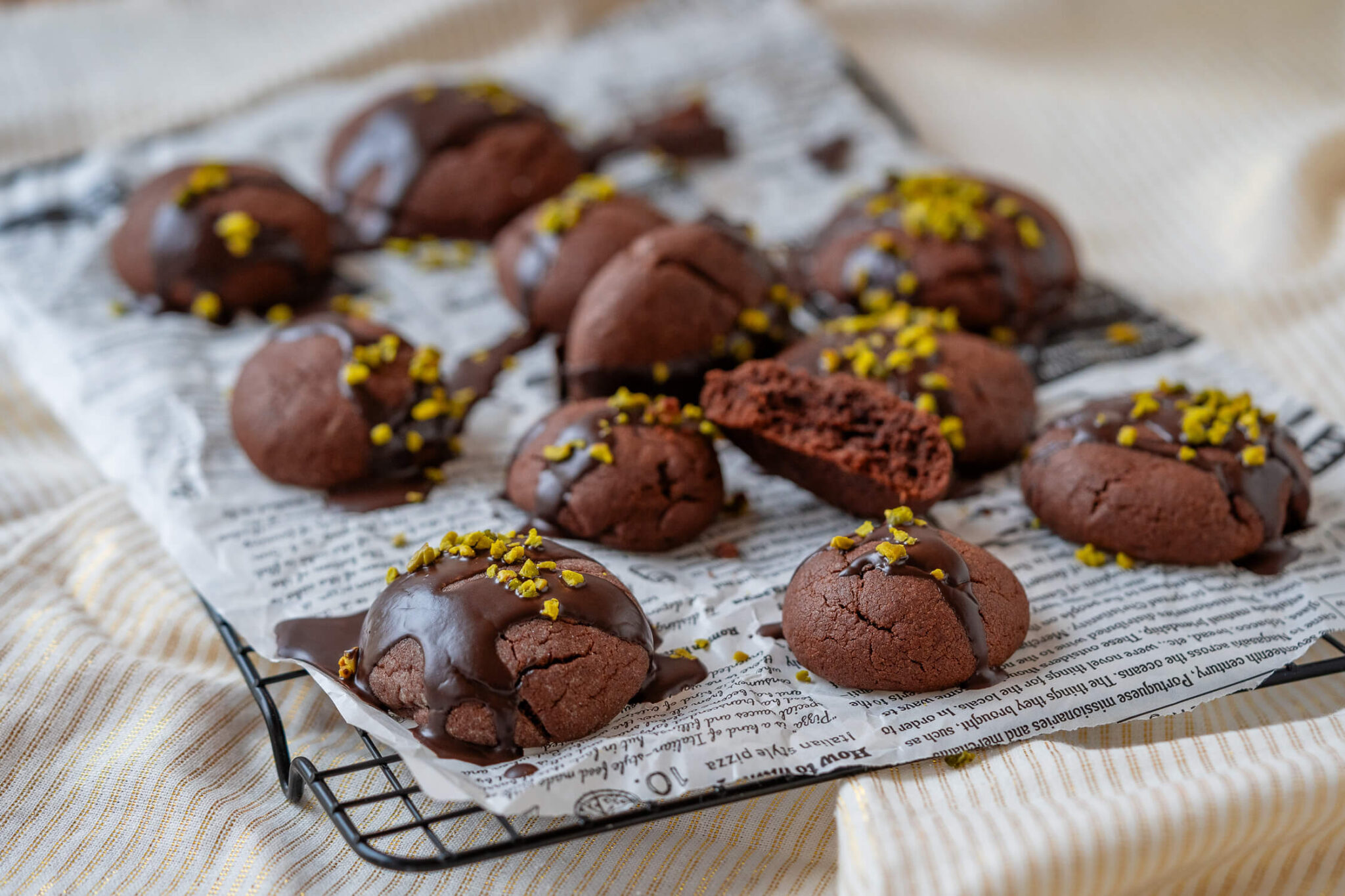 Gefüllte Nutellaplätchen - einfache Schoko Plätzchen - Einfach Malene