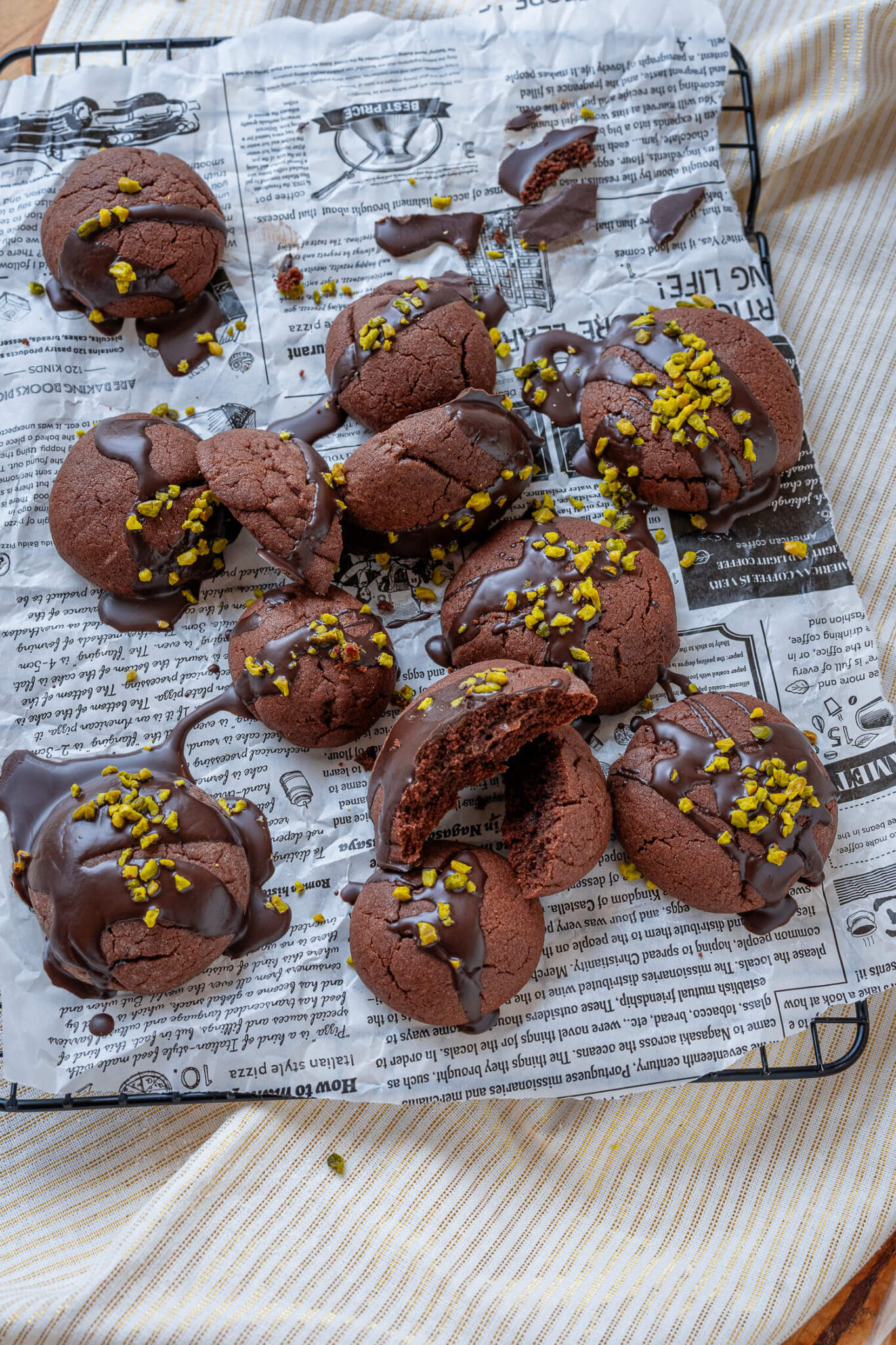 Gefüllte Nutellaplätchen - einfache Schoko Plätzchen - Einfach Malene