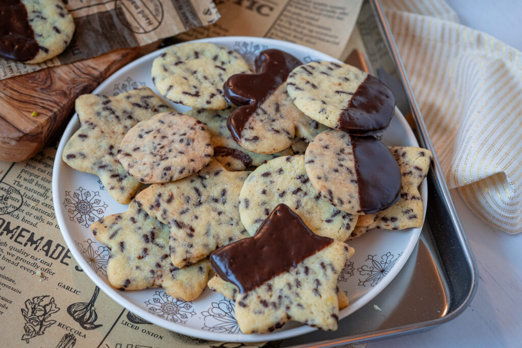 Stracciatella Plätzchen backen - zum Ausstechen 