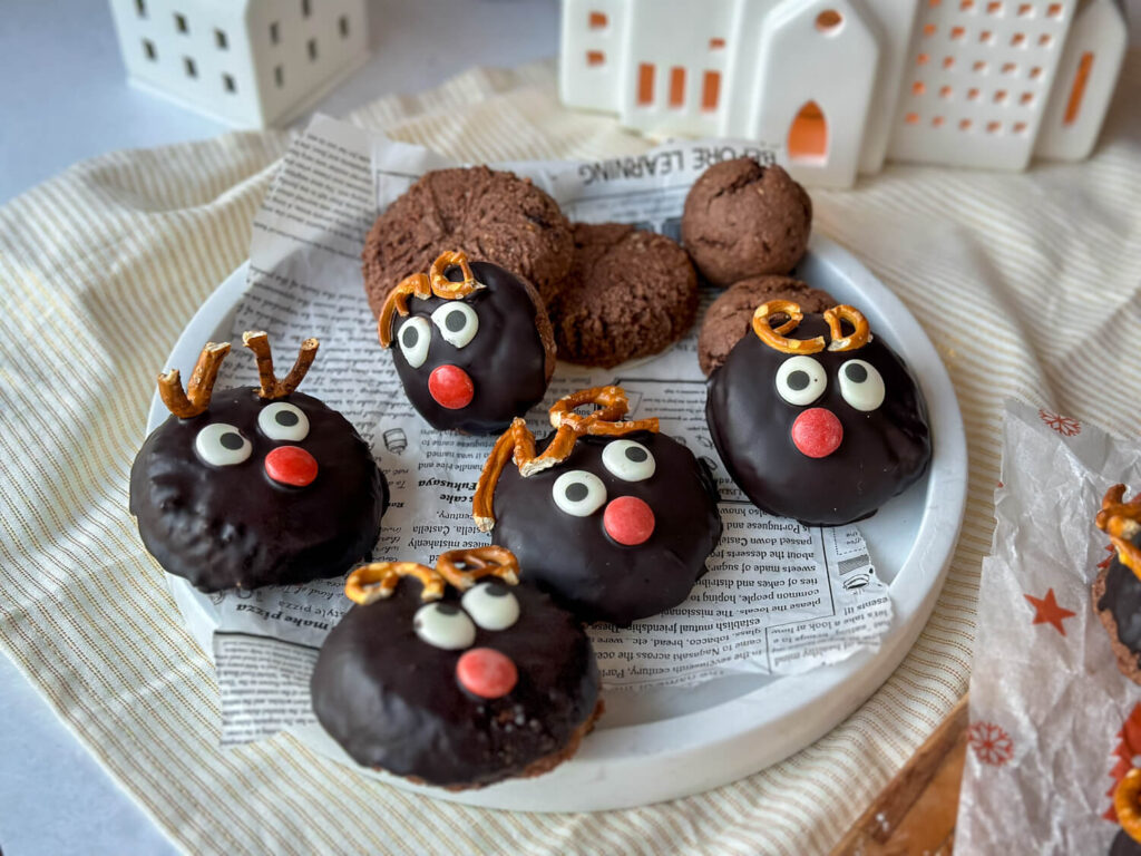 Rentier Schoko Lebkuchen backen