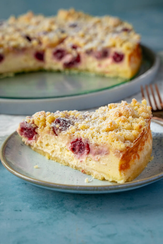 Quark Kirschkuchen mit Streusel