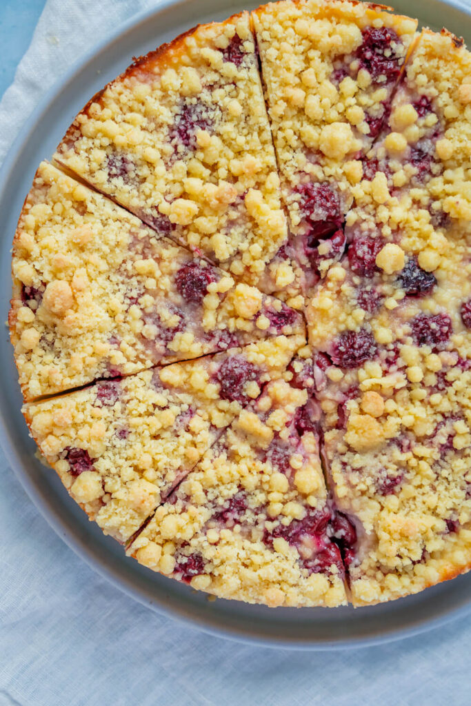 Quark Kirschkuchen mit Streuseln